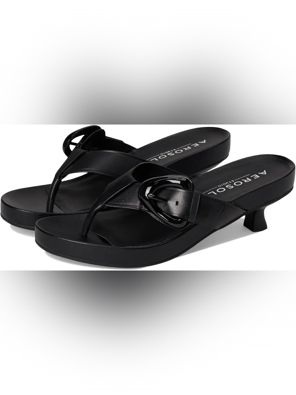 AEROSOLES Calvin Black Sandal